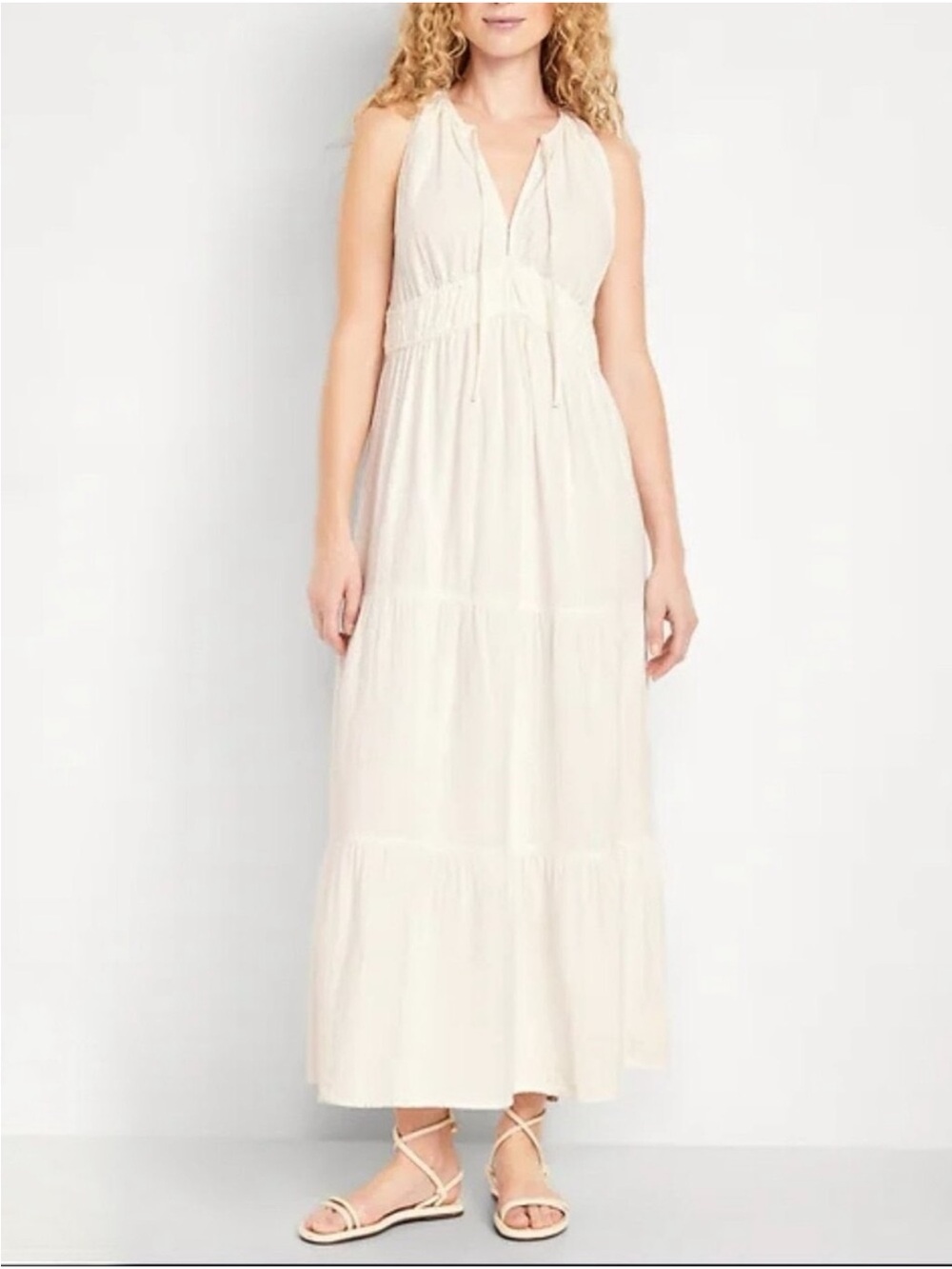 Old Navy Maxi Dress with Tie Front